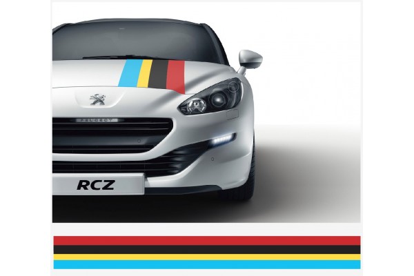 Peugeot Sport Motorsport Rally pruga naljepnica 45cm x 125cm