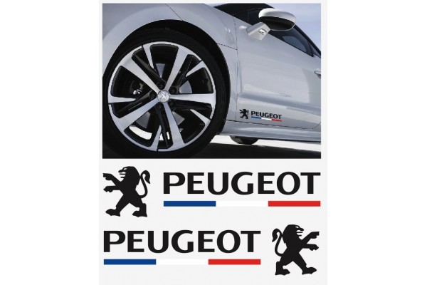 Peugeot bočna naljepnica 2 kom.set 30cm 206 207 208 306 307 308