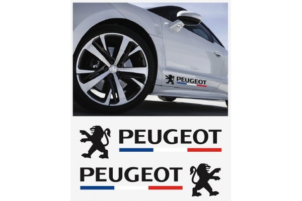 Peugeot bočna naljepnica 2 kom.set 60cm 206 207 208 306 307 308