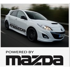 Powered by Mazda Turbo sport racing bočna naljepnica set 1400mm