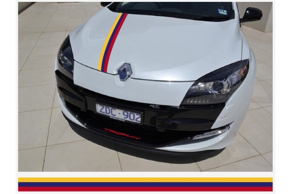 Renault Rally pruge naljepnica 10cm x 125cm