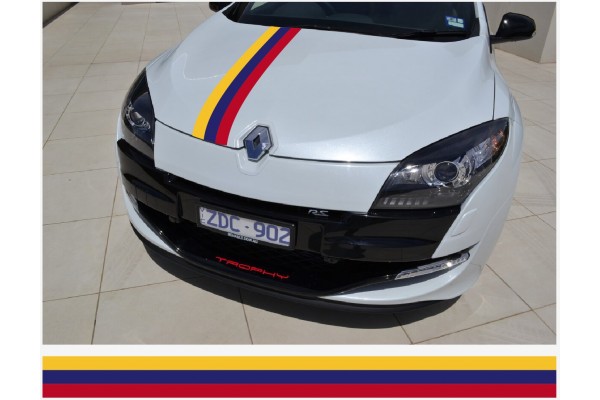 Renault Rally pruge naljepnica 15cm x 125cm