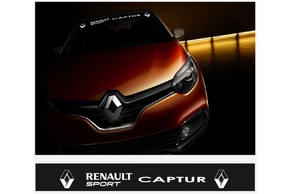 Renault Sport Capture vjetrobranska naljepnica