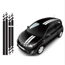 Renault racing pruga Racing pruga naljepnica set Twingo Clio Gordini Sport