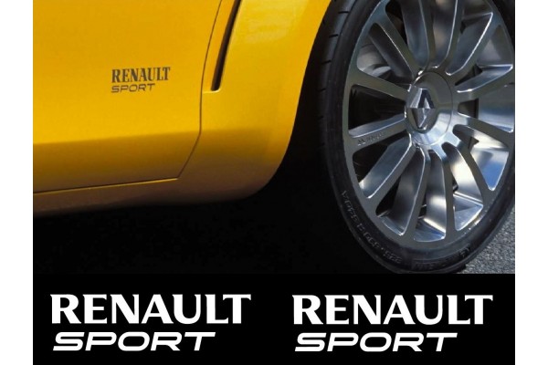 Renault sport racing bočna naljepnica 163mm 2 kom.set