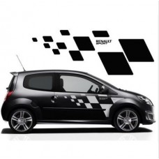 Renault sport racing bočna naljepnica set Twingo Clio Gordini Megane