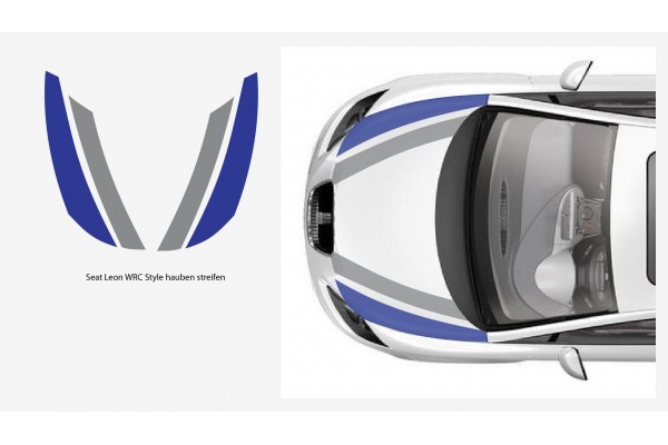 Seat Leon WRC pokrovna stripes 4kom. Kit
