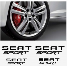 Seat Sport window- naljepnica za kočiona kliješta- mirror naljepnica - 4 kom. in Set