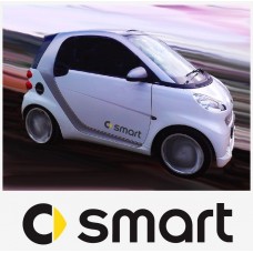 Smart Logo bočna naljepnica 2 kom. set 35cm