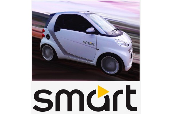 Smart Logo bočna naljepnica 2 kom. set 35cm