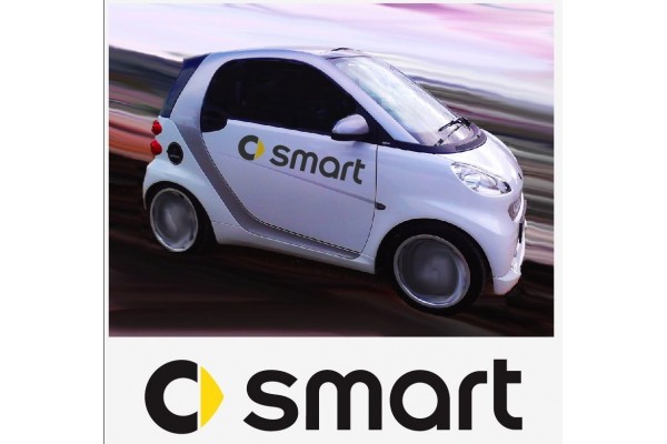 Smart Logo bočna naljepnica 2 kom. set 70cm