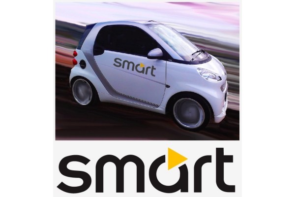 Smart Logo bočna naljepnica 2 kom. set 70cm