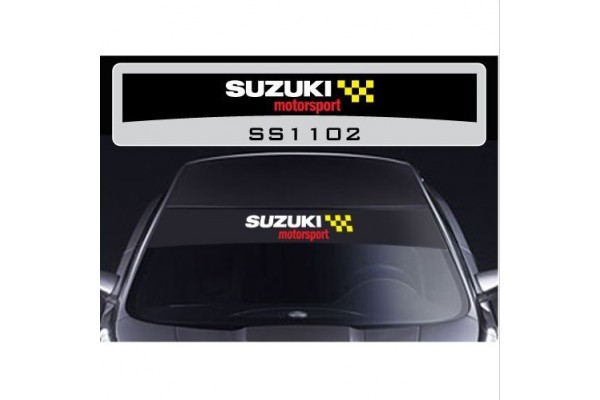 Suzuki Motorsport vjetrobranska naljepnica