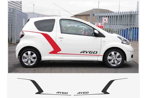 Toyota Aygo bočna naljepnica set