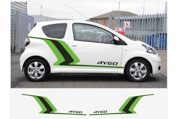 Toyota Aygo bočna naljepnica set