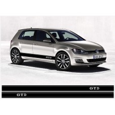 VW GTD bočna naljepnica Racing pruga naljepnica set Golf Passat Lupo Polo Jetta