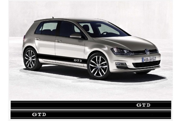 VW GTD bočna naljepnica Racing pruga naljepnica set Golf Passat Lupo Polo Jetta