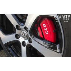 VW GTD za kočiona kliješta - prozor - retrovizor set naljepnica 8kom. 60-30cm