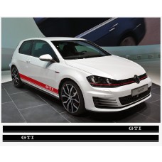 VW GTI bočna naljepnica Racing pruga naljepnica set
