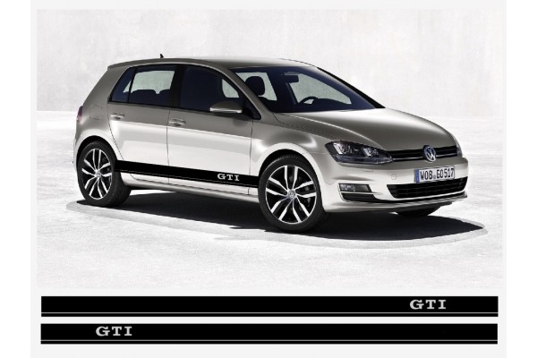 VW GTI bočna naljepnica Racing pruga naljepnica set