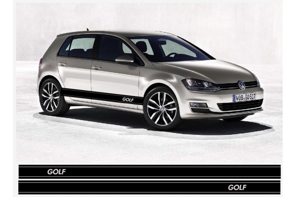 VW Golf bočna naljepnica Racing pruga naljepnica set