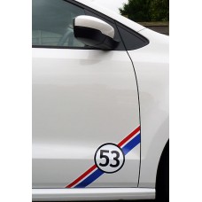 VW HERBIE 53 bočna naljepnica 2 kom. set