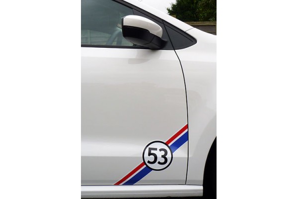 VW HERBIE 53 bočna naljepnica 2 kom. set