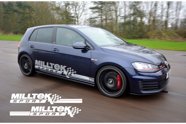 VW Milltek Sport bočna set naljepnica 2kom.