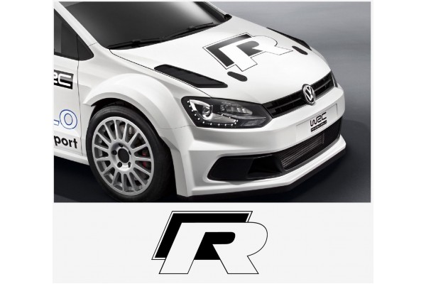 VW Polo Golf R WRC Street vjetrobranska naljepnica 50cm