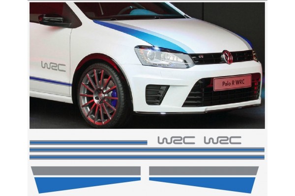 VW Polo R WRC bočna naljepnica vjetrobranska naljepnica set