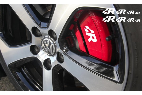 VW R za kočiona kliješta - prozor - retrovizor set naljepnica 8kom. 50cm - 20cm