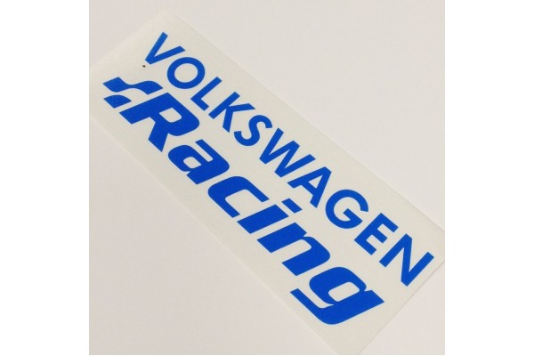 VW Racing vjetrobranska naljepnica