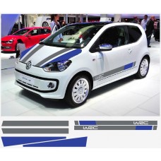 VW UP! WRC Style bočna naljepnica bonnet naljepnica set
