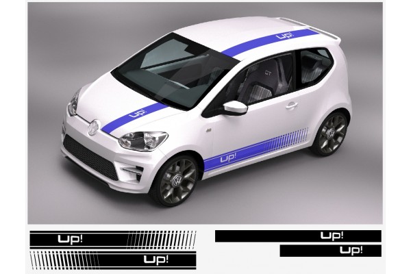 VW Up! racing pruga Racing pruga naljepnica set