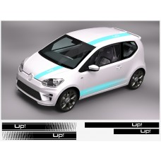 VW Up! racing pruga Racing pruga naljepnica set