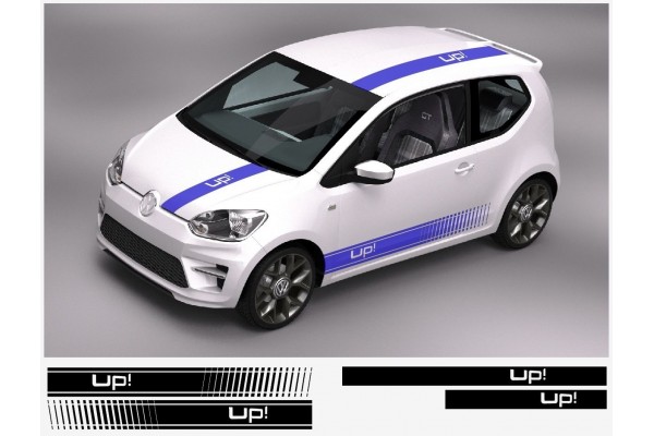 VW Up! racing pruga Racing pruga naljepnica set