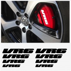 VW VR6 window- naljepnica za kočiona kliješta- mirror naljepnica - 8 kom. in Set