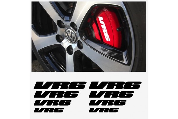 VW VR6 window- naljepnica za kočiona kliješta- mirror naljepnica - 8 kom. in Set