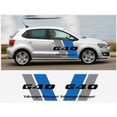 VW Volkswagen G40 bočna naljepnica set Motorsport Racing
