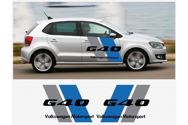 VW Volkswagen G40 bočna naljepnica set Motorsport Racing