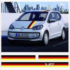VW Volkswagen Up vjetrobranska krovna naljepnica set 3 kom.