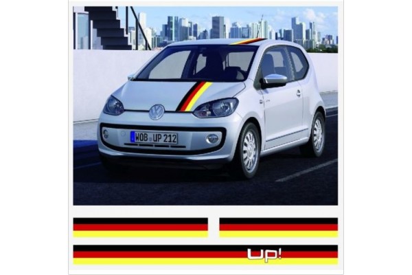 VW Volkswagen Up vjetrobranska krovna naljepnica set 3 kom.
