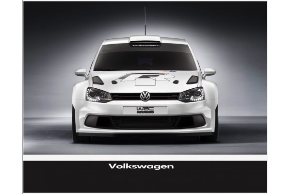 VW Volkswagen vjetrobranska naljepnica 300mm x 30mm