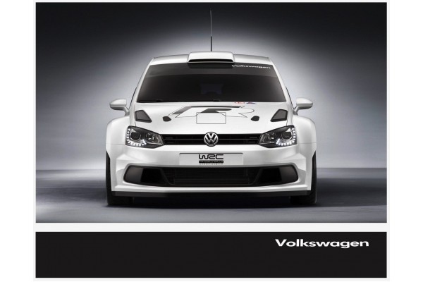 VW Volkswagen vjetrobranska naljepnica 300mm x 30mm