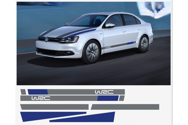 VW WRC Style bočna naljepnica vjetrobranska naljepnica set Jetta Bora Golf