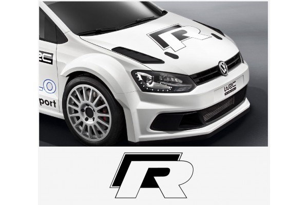 VW bonnet R bonnet naljepnica 50cm Golf Beetle Polo Passat Bora Lupo