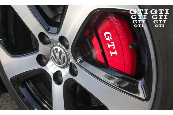 VW GTI za kočiona kliješta - prozor - retrovizor set naljepnica 8kom. 60-30cm