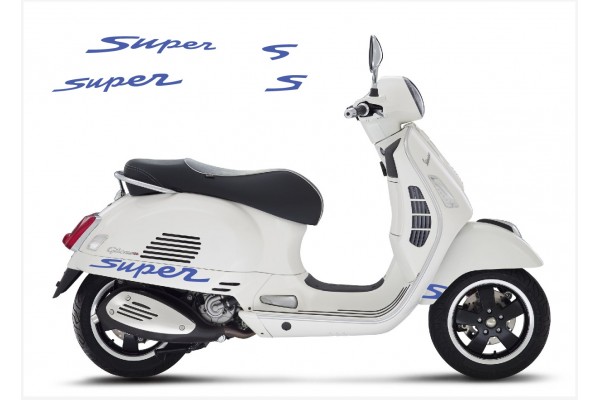 Vespa GT GTS Super Sport bočna naljepnica Super V.1 (dark blue)