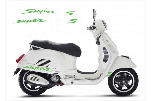 Vespa GT GTS Super Sport bočna naljepnica Super V.1 (green)