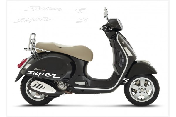 Vespa GT GTS Super Sport bočna naljepnica Super V.1 (white)